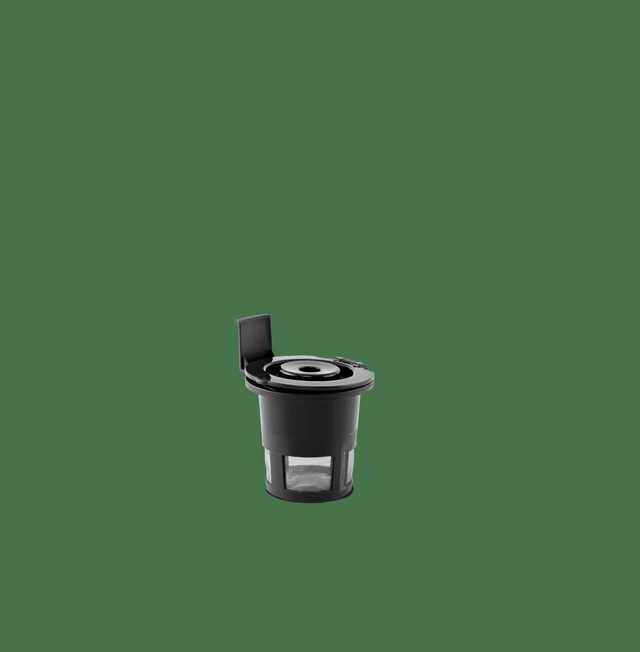 Alt view image 4 of 7 - Black Dual Brew Coffee Maker, Single Serve, Auto Shutoff, 14 oz Reservoir