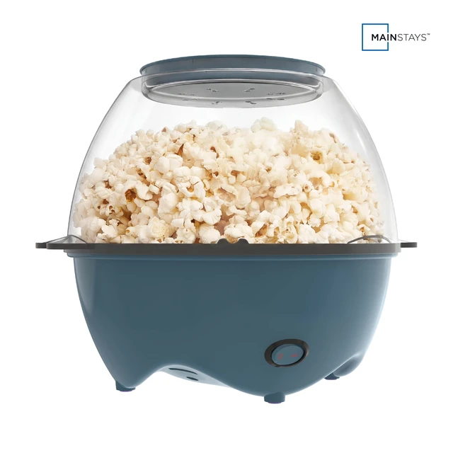 Alt view image 2 of 7 - 18-Cup Popcorn Machine, Electric Popcorn Maker Machine with Stirring Rod and 2-in-1 Serving Bowl Lid