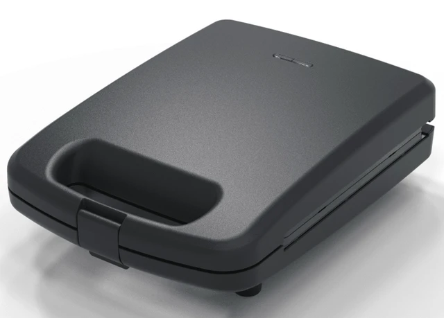 Alt view image 2 of 7 - 4 Slice Waffle Maker with Removable Plates, Non-Stick, Black Matte Finish
