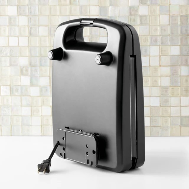 Alt view image 5 of 7 - 4 Slice Waffle Maker with Removable Plates, Non-Stick, Black Matte Finish
