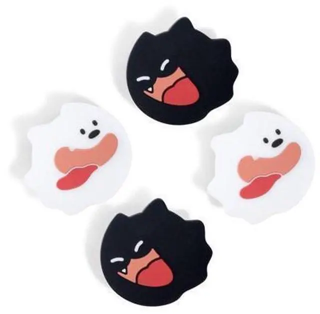 Alt view image 8 of 14 - GeekShare Cute Thumb Grip Caps for Switch,4PCS Cute Silicone Joystick Caps,Soft Thumbstick Cover Compatible with Switch/OLED/Switch Lite - Ghost Puppy