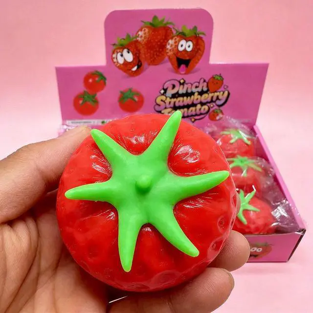 Alt view image 4 of 7 - 12 pcs Strawberry Squishy Toy Paninda Lootbag Fillers