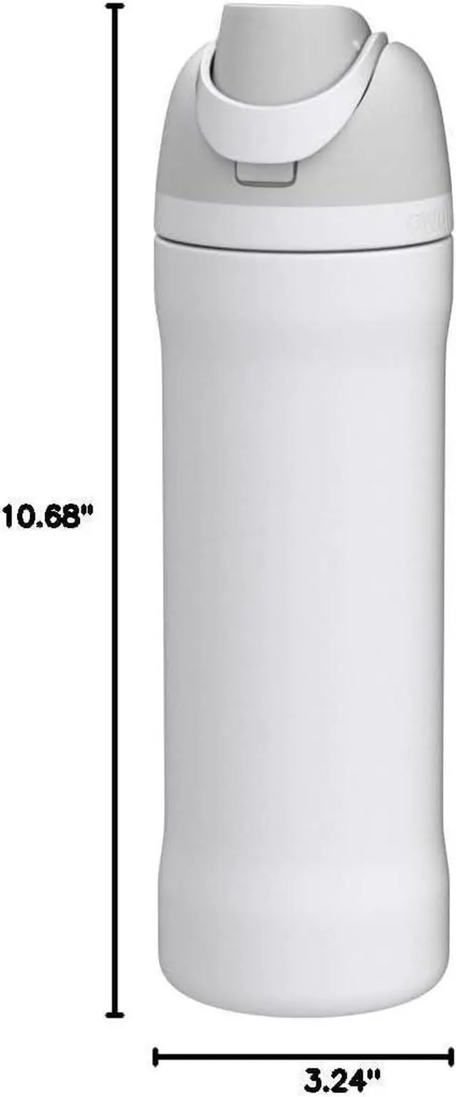 Alt view image 14 of 14 - Owala FreeSip Insulated Stainless Steel Water Bottle with Straw for Sports, Travel, and School BPA-Free Sports Water Bottle, 24 oz, Shy Marshmallow