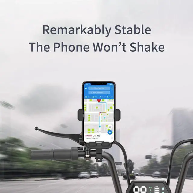 Alt view image 9 of 14 - Hannord Bike Phone Mount for Any Smart Phone Universal Phone Mount for Motorcycle Anti Shake Stable Rotation Bike Phone Holder