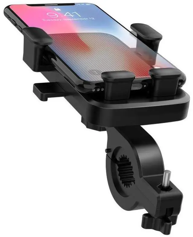 Alt view image 11 of 14 - Hannord Bike Phone Mount for Any Smart Phone Universal Phone Mount for Motorcycle Anti Shake Stable Rotation Bike Phone Holder