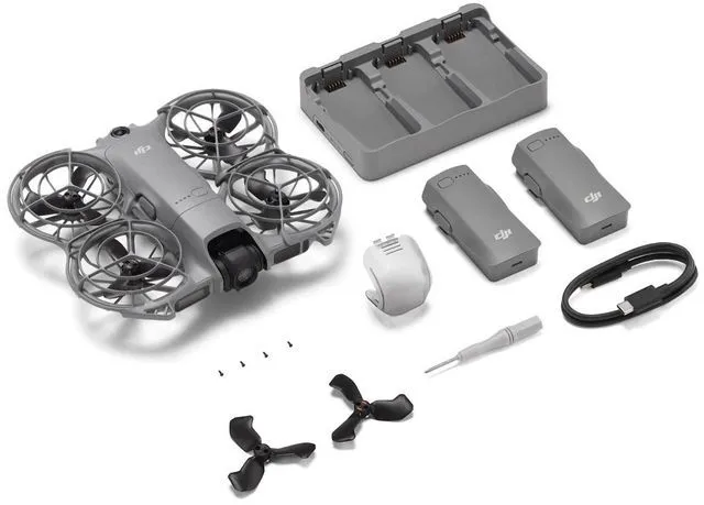 Alt view image 7 of 10 - DJI Neo 2 Fly More Combo with 2 extra Batteries and Charging Stand