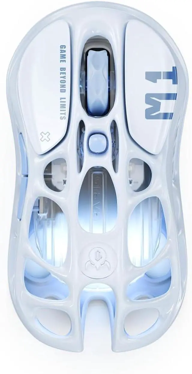 Alt view image 8 of 14 - GravaStar Mercury M1 Pro Gaming Mouse, 78g Lightweight Magnesium Alloy, 26,000 DPI, PAW3395DM Sensor, 5 Programmable Buttons, Support Wired/2.4GHz/BT, Up to 200 Hours Battery Life