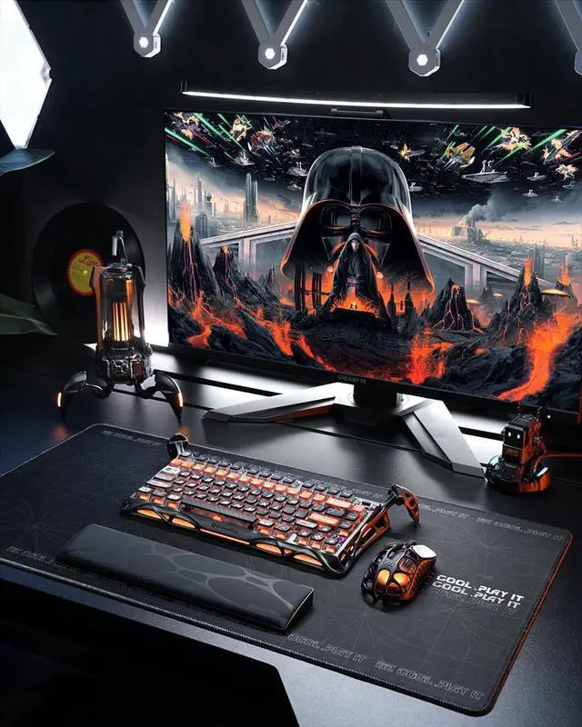 Alt view image 9 of 14 - GravaStar Mercury K1 Pro Wireless Mechanical Gaming Keyboard, 75% Layout RGB Custom Keyboard, Aluminum Alloy Matte Black Frame with Phoenix-Inspired Keycaps, Hot-Swappable Linear Switches CyberFlare