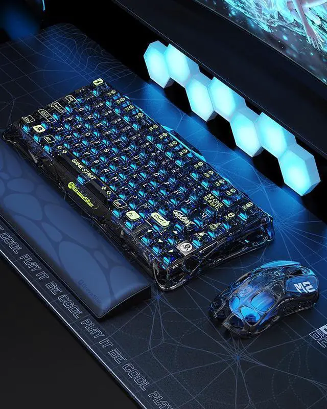 Alt view image 13 of 14 - GravaStar Mercury K1 Lite 75% Wireless Gaming Keyboard and Mercury M2 Wireless Gaming Mouse