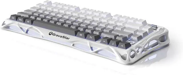 Alt view image 9 of 14 - GravaStar Wrieless Gaming Keyboard and Mouse Set, 75 Mechanical Keyboard and Wireless Gaming Mouse, Magnesium Alloy
