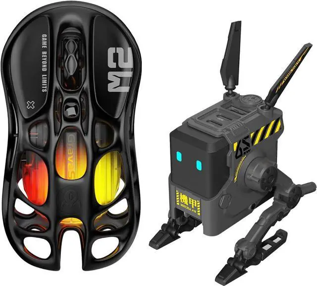 Alt view image 8 of 14 - GravaStar Mercury M2 Wireless Gaming Mouse with GravaStar Alpha65 Robot Fast GaN Charger Block