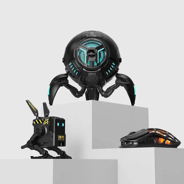 Alt view image 8 of 14 - GravaStar Mars Pro Portable Bluetooth Speaker with Mercury M2 Wireless Gaming Mouse with Alpha65 Robot Fast GaN Charger Block