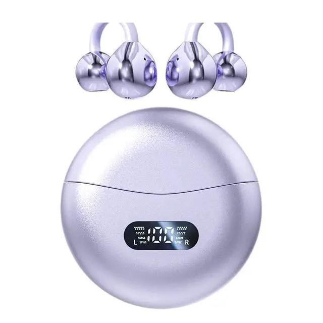 Alt view image 5 of 8 - AI Smart Translation Bluetooth Headset Clip-On Open-Ear, Bone Conduction Sound, Bluetooth 5.4, Waterproof, True Wireless Earbuds