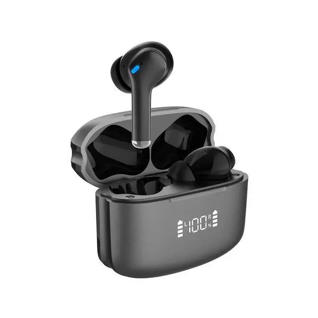 Alt view image 5 of 8 - M48 Digital Display Bluetooth Headset ANC + ENC Noise Cancellation, Bluetooth 5.4, LED Power Display, Wireless Earbuds for Gaming & Calls
