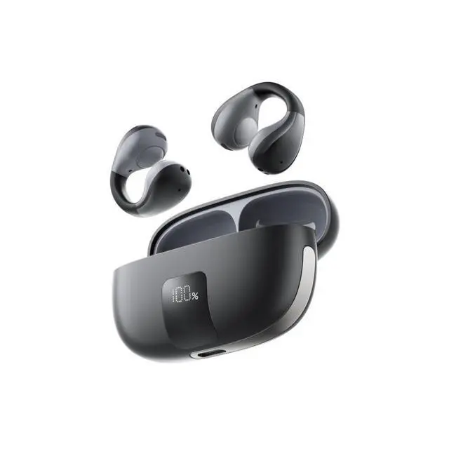 Alt view image 4 of 6 - Clip-On Wireless Bluetooth Headset Open-Ear Design, Bluetooth 6.0, 5-7H Playtime, 300mAh Charging Case, for Sports & All-Day Wear