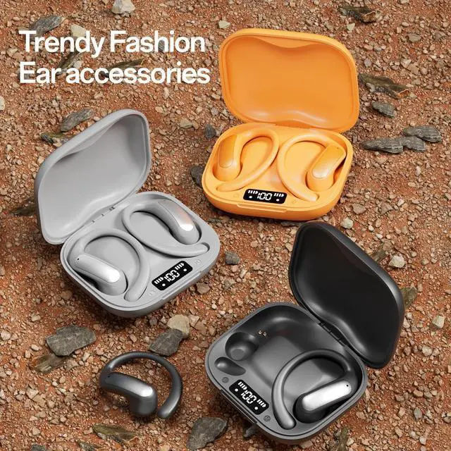 Alt view image 11 of 12 - M140 AI Smart Translation Bluetooth Headset OWS Open-Ear Design, Hi-Fi Sound, Low Latency, Audio/Video Translation, Bluetooth 5.4