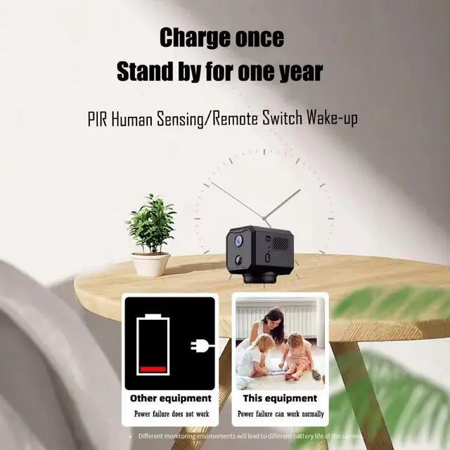 Alt view image 10 of 10 - 5MP WiFi Security Camera 2200mAh Battery, Low Power, PIR Human Detection, Two-Way Audio, Motion Tracking, Night Vision