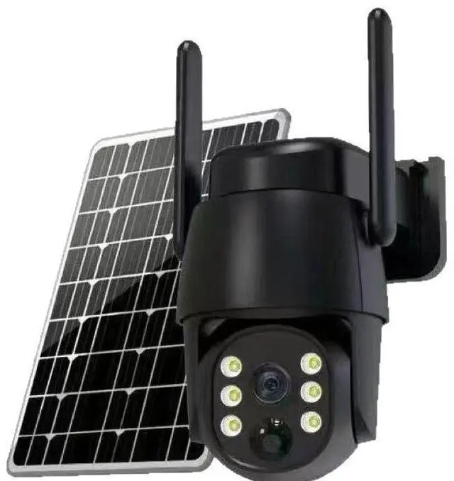 Alt view image 5 of 8 - V380 4G Solar Outdoor Security Camera Single-Lens, 4MP HD, Two-Way Audio, Night Vision, Mobile Alert, Solar Powered