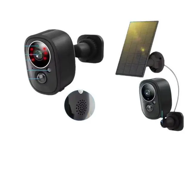 Alt view image 6 of 10 - Xiaokankan Smart Battery Security Camera 1080P, WiFi, Infrared Night Vision, Solar Ready, Indoor/Outdoor, Mobile Alert