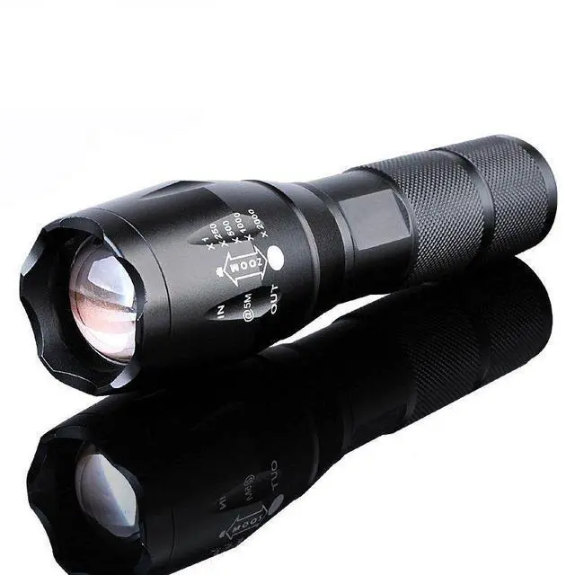 Alt view image 8 of 13 - X800 Bright Tactical Flashlight LED Military Zoomable Torch Lamp Light G700
