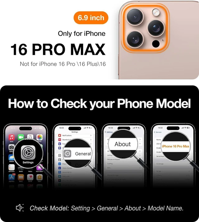 Alt view image 2 of 7 - For iPhone 16 Pro Max Case, Ultra Thin, Matte Black 6.9" | Lightweight, Slim Protective, Anti-Fingerprint, Anti-Scratch, Pocket Friendly, Hard PC Back Phone Case for iPhone 16 Pro Max