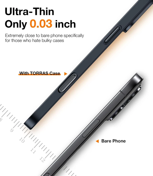 Alt view image 4 of 7 - For iPhone 16 Pro Max Case, Ultra Thin, Matte Black 6.9" | Lightweight, Slim Protective, Anti-Fingerprint, Anti-Scratch, Pocket Friendly, Hard PC Back Phone Case for iPhone 16 Pro Max