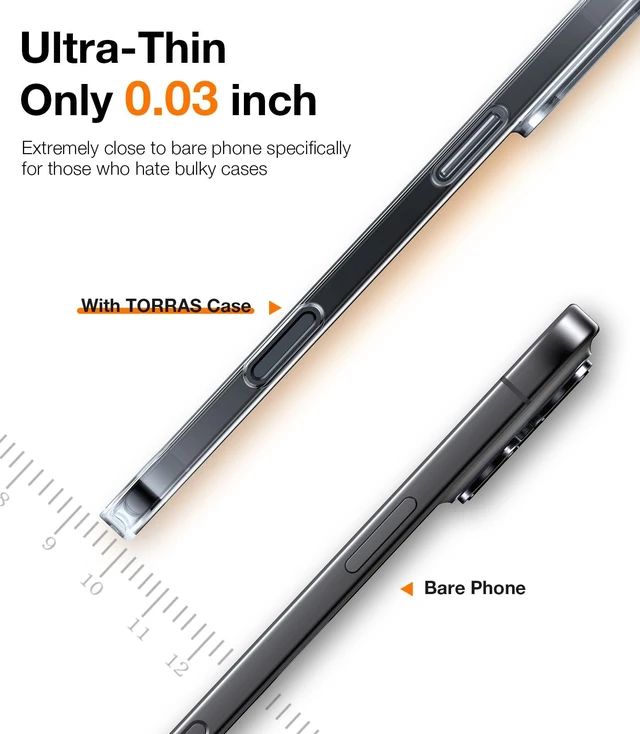 Alt view image 3 of 7 - For iPhone 16 Pro Max Case Clear, Thin, Pocket Friendly | Ultra Thin Lightweight, Slim Protective, Anti-Fingerprint, Anti-Scratch, Hard PC Back Phone Case for iPhone 16 Pro Max 6.9"