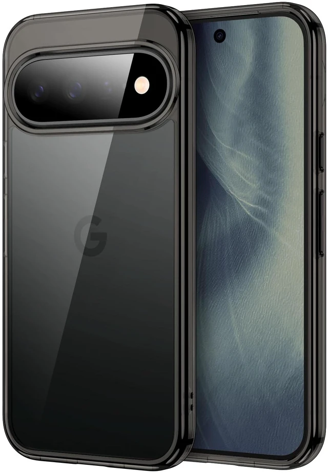 Main image of Yun Mao Case for Google Pixel 11, Anti-Yellowing, Black | Scratch-Resistant, Hard PC Clear Back, Shockproof Protection, TPU Bumper