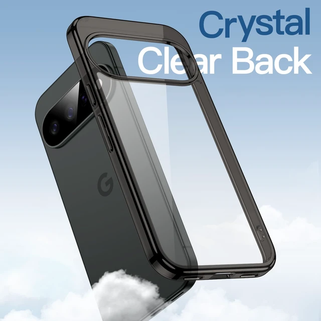 Alt view image 3 of 7 - Yun Mao Case for Google Pixel 11, Anti-Yellowing, Black | Scratch-Resistant, Hard PC Clear Back, Shockproof Protection, TPU Bumper
