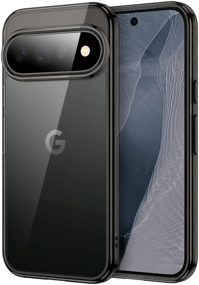 Main image of Yun Mao Case for Google Pixel 11 Pro, Anti-Yellowing, Black | Scratch-Resistant, Hard PC Clear Back, Shockproof Protection, TPU Bumper