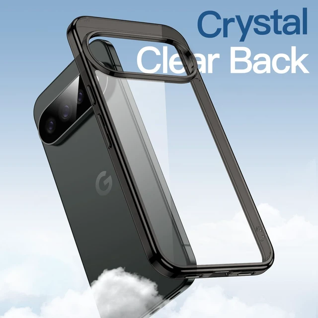 Alt view image 3 of 7 - Yun Mao Case for Google Pixel 11 Pro, Anti-Yellowing, Black | Scratch-Resistant, Hard PC Clear Back, Shockproof Protection, TPU Bumper