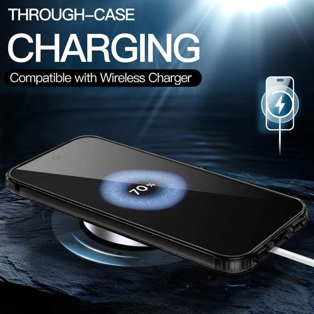 Alt view image 5 of 6 - Yun Mao Case for Google Pixel 10/10 Pro, Anti-Yellowing, Obsidian Black | Shockproof Protection, Scratch Resistant Hard PC Back, Durable Transparent TPU Bumper