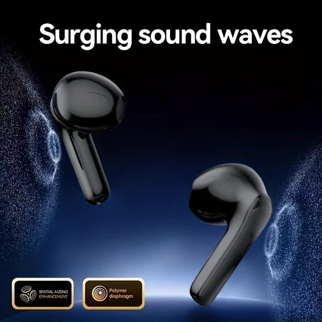 Alt view image 11 of 14 - 2026 New HD Wireless Earphones, Long-Lasting Stereo In-Ear Headphones, USB Charging, Call Noise Reduction & Touch Control, Rechargeable Battery for Phones, Laptops, Running & Workouts