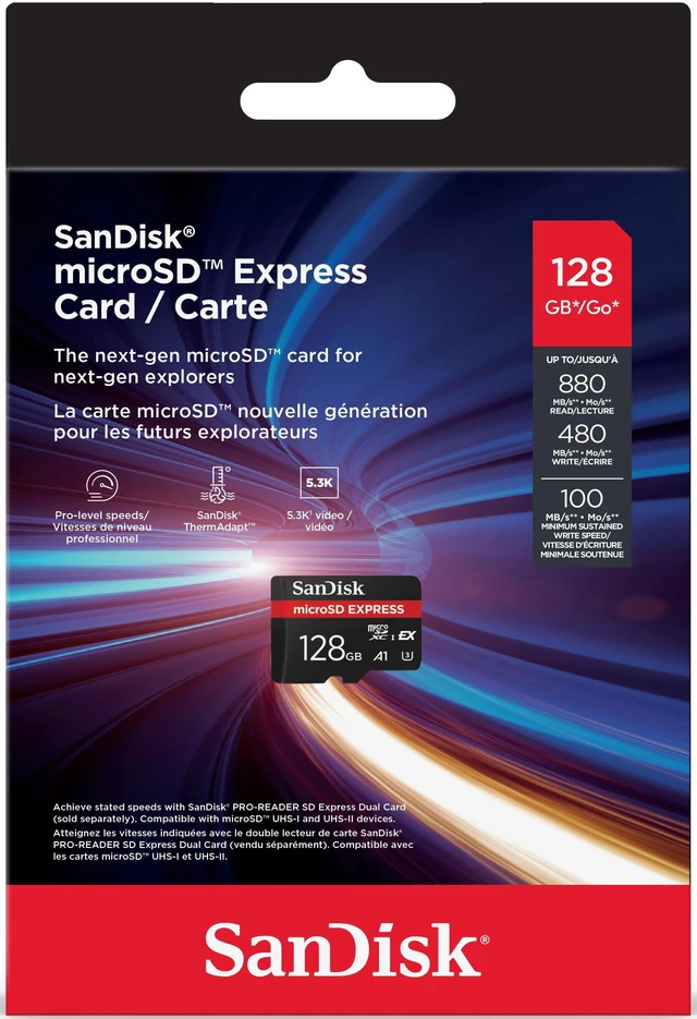 Alt view image 14 of 16 - SANDISK 128GB microSD Express Card - Works with Nintendo-Switch 2, Up to 880MB/s Read, Up to 480MB/s Write, 100MB/s Sustained Write, U3, C10 - SDSQXFN-128G-GN4NN