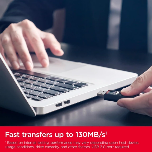 Alt view image 12 of 12 - SanDisk 1TB Ultra USB 3.0 Flash Drive - Up to 130MB/s Read speeds - Black - SDCZ48-1T00-U46 with OEM USB Lanyard