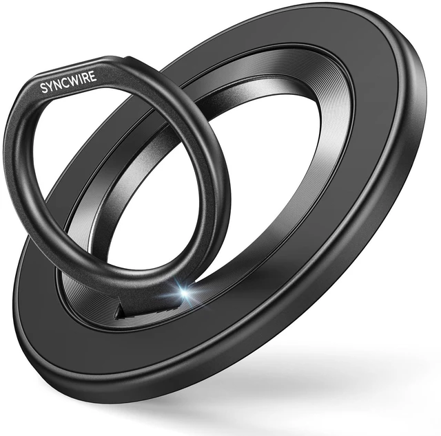 Alt view image 8 of 14 - For MagSafe Phone Grip, Magnetic Phone Ring Holder | 360° Rotation, Double-Sided Magnet, Cell Phone Grip Finger Holder Kickstand for Apple iPhone 17 Pro Max