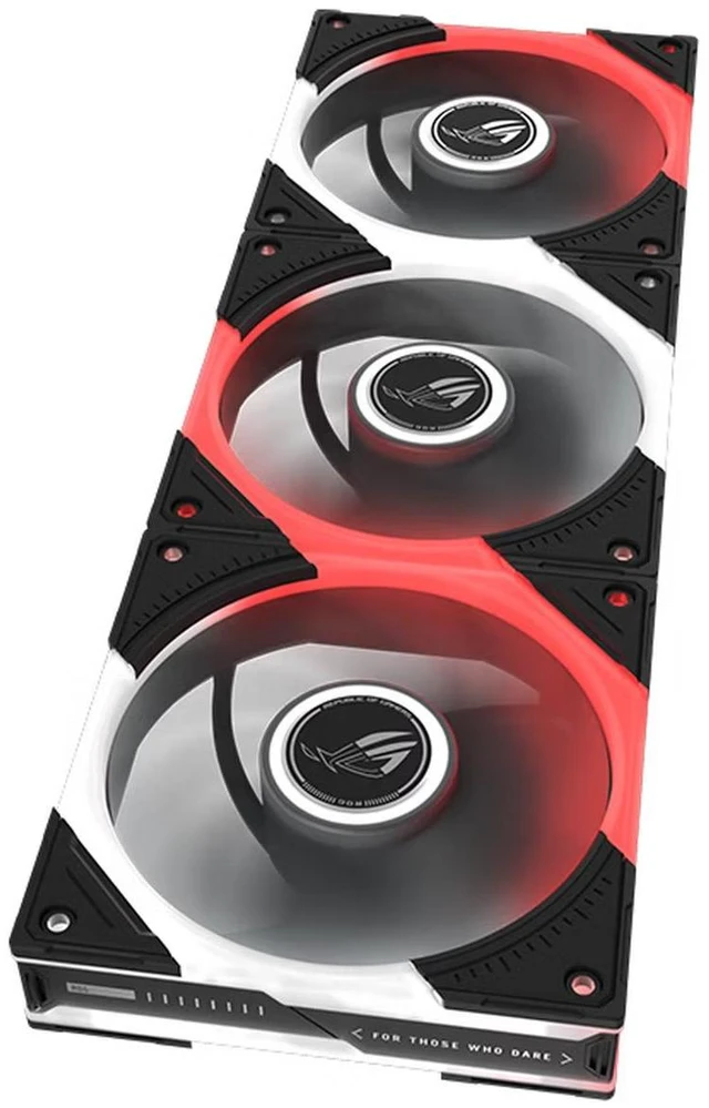 Alt view image 11 of 14 - ASUS ROG Eurux GR120 ARGB Case Fan 3Pack (2600 RPM, 4.5 mmHO static pressure, 85 CFM airflow, daisy-chain cable design, three independent lighting zones & 10 lighting effect modes and custom settings)