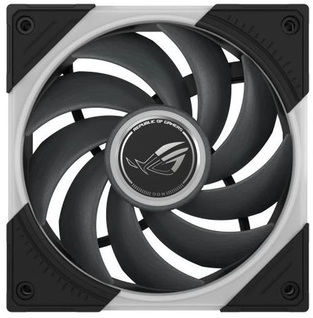 Alt view image 13 of 14 - ASUS ROG Eurux GR120 ARGB Case Fan 3Pack (2600 RPM, 4.5 mmHO static pressure, 85 CFM airflow, daisy-chain cable design, three independent lighting zones & 10 lighting effect modes and custom settings)