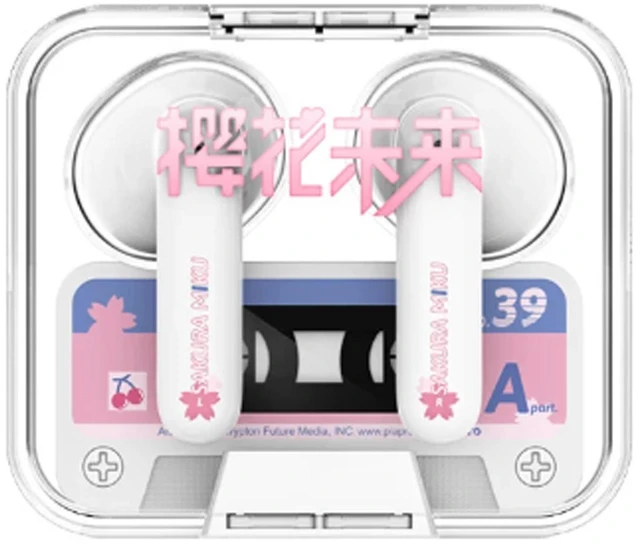 Alt view image 8 of 14 - Moeyu Sakura Happy Travel Series Wireless Bluetooth Earbuds, Dual-microphone noise cancellation, 13mm large dynamic driver, IPX4 dust and water resistance, 240-hour ultra-long battery life, White