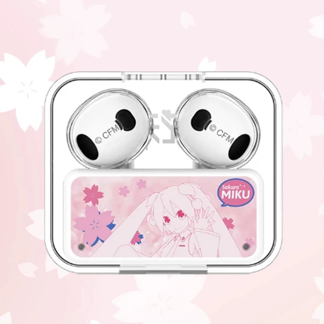 Alt view image 10 of 14 - Moeyu Sakura Happy Travel Series Wireless Bluetooth Earbuds, Dual-microphone noise cancellation, 13mm large dynamic driver, IPX4 dust and water resistance, 240-hour ultra-long battery life, White