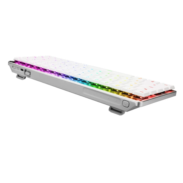 Alt view image 12 of 14 - ASUS ROG Falchion RX LP Wireless Tri-Mode Gaming Mechanical Keyboard, RGB lighting, 68 keys, 570-hour battery life, Ideal for gaming and office work, Compatible with Windows and Mac, White, Red Switch