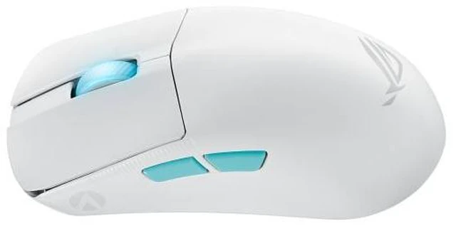 Alt view image 9 of 14 - Asus ROG Harpe Ace Aim Lab Edition Gaming Mouse, 54 g Ultra-Lightwieght, Connectivity (2.4GHz RF, Bluetooth, Wired), 36K DPI Sensor, 5 Programmable Buttons, ROG SpeedNova, Esports & FPS Gaming, White