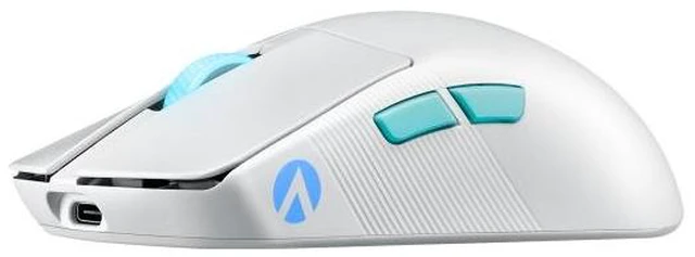 Alt view image 14 of 14 - Asus ROG Harpe Ace Aim Lab Edition Gaming Mouse, 54 g Ultra-Lightwieght, Connectivity (2.4GHz RF, Bluetooth, Wired), 36K DPI Sensor, 5 Programmable Buttons, ROG SpeedNova, Esports & FPS Gaming, White