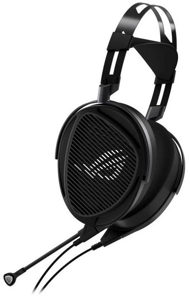 Alt view image 9 of 14 - ASUS ROG Kithara Wired Gaming Headphones - ROG-tuned 100mm HIFIMAN planar magnetic drivers, open-back design, full-range MEMS boom microphone, dual 3.5mm inputs, 4.4mm balanced connector, Black