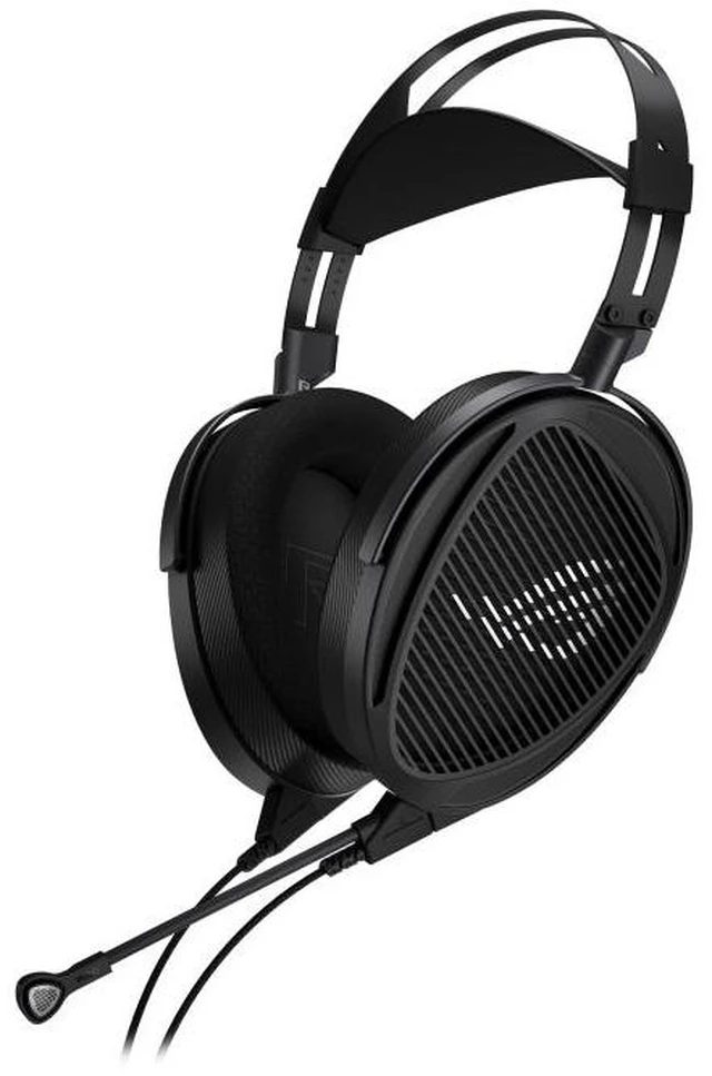 Alt view image 10 of 14 - ASUS ROG Kithara Wired Gaming Headphones - ROG-tuned 100mm HIFIMAN planar magnetic drivers, open-back design, full-range MEMS boom microphone, dual 3.5mm inputs, 4.4mm balanced connector, Black