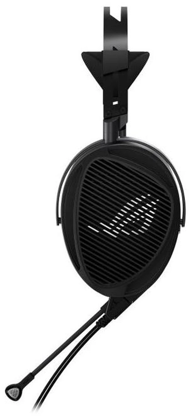 Alt view image 12 of 14 - ASUS ROG Kithara Wired Gaming Headphones - ROG-tuned 100mm HIFIMAN planar magnetic drivers, open-back design, full-range MEMS boom microphone, dual 3.5mm inputs, 4.4mm balanced connector, Black