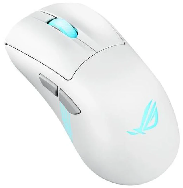 Alt view image 9 of 14 - ASUS ROG Keris II RGB Wireless Esports Mouse,65g Lightweight,3-Zone RGB Lighting,42K DPI ROG AimPoint Pro Optical Sensor,2nd-gen ROG Mechanical Switches,ROG SpeedNova Wireless, 8KHz polling rate,White