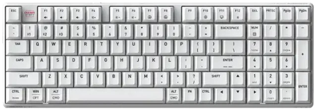 Alt view image 8 of 14 - CHERRY K37 Wireless Tri-Mode Keyboard, 98 Keys, RGB, 10-Key Rollover, Ideal for Gaming/Office Use, Compatible with Mac/Windows, White