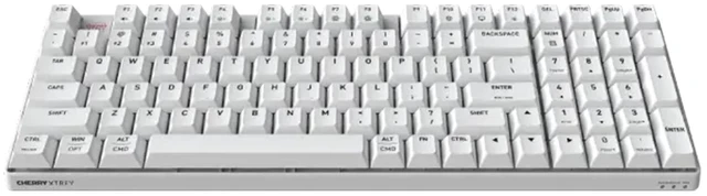 Alt view image 9 of 14 - CHERRY K37 Wireless Tri-Mode Keyboard, 98 Keys, RGB, 10-Key Rollover, Ideal for Gaming/Office Use, Compatible with Mac/Windows, White