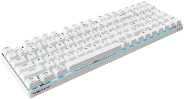 Alt view image 11 of 14 - CHERRY K37 Wireless Tri-Mode Keyboard, 98 Keys, RGB, 10-Key Rollover, Ideal for Gaming/Office Use, Compatible with Mac/Windows, White